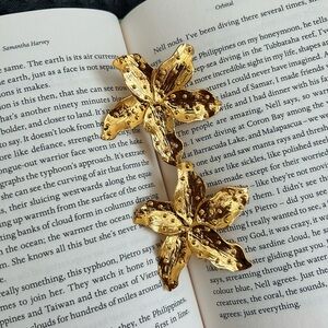 Gilded Bloom Statement Earrings